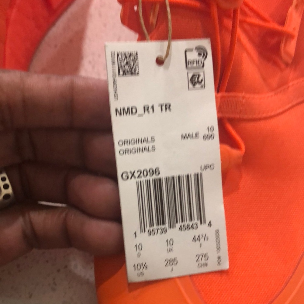 NWT Adidas NMD R1 Bright Orange  Running Shoes - Picture 3 of 6